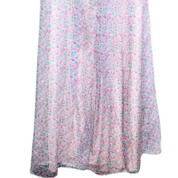 Lovers and Friends women's dress size S floral print cross back slit Deacon gown - Picture 12 of 12